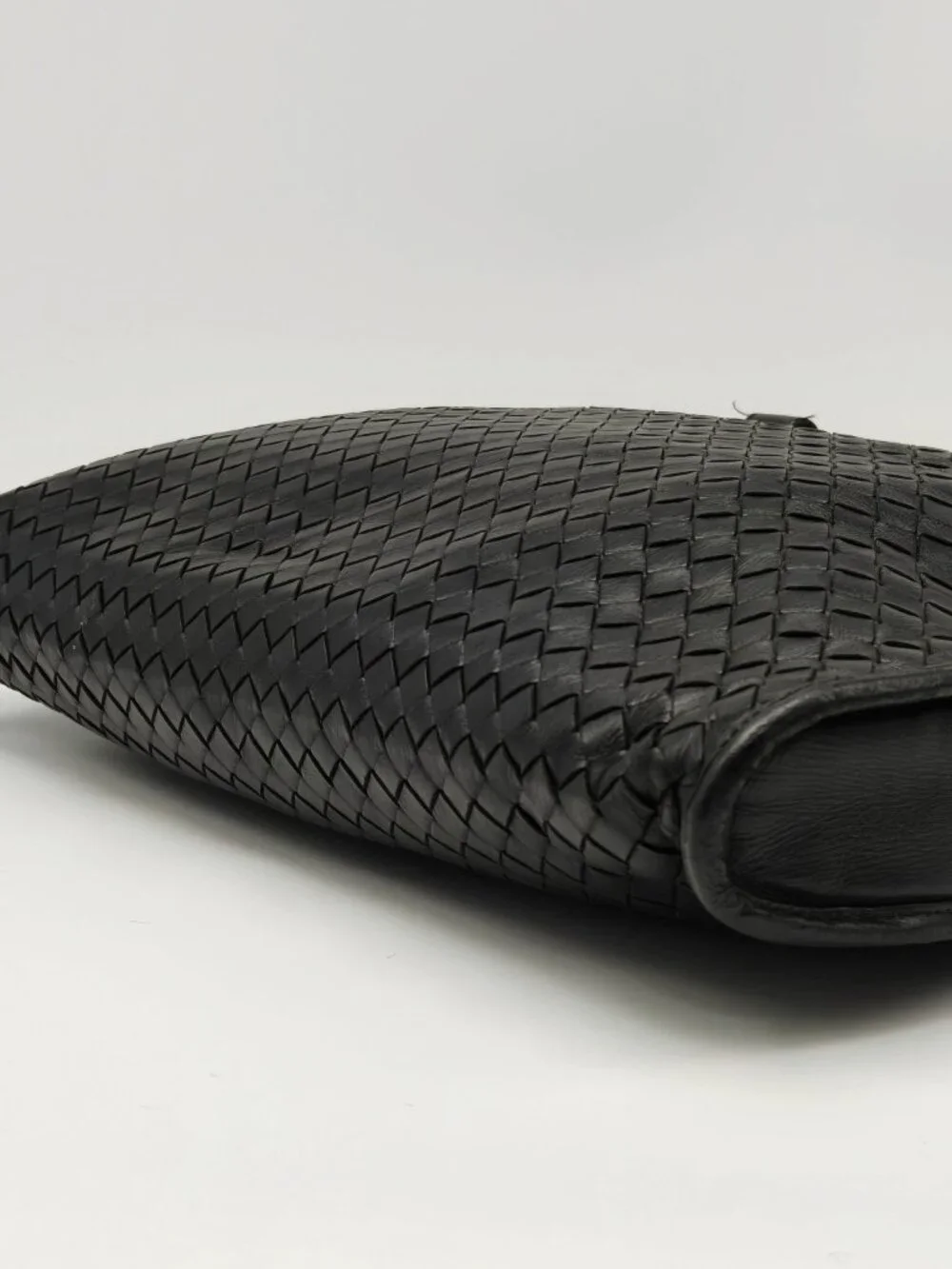 Bottega Veneta Intrecciato Black Leather Briefcase Business Laptop Bag